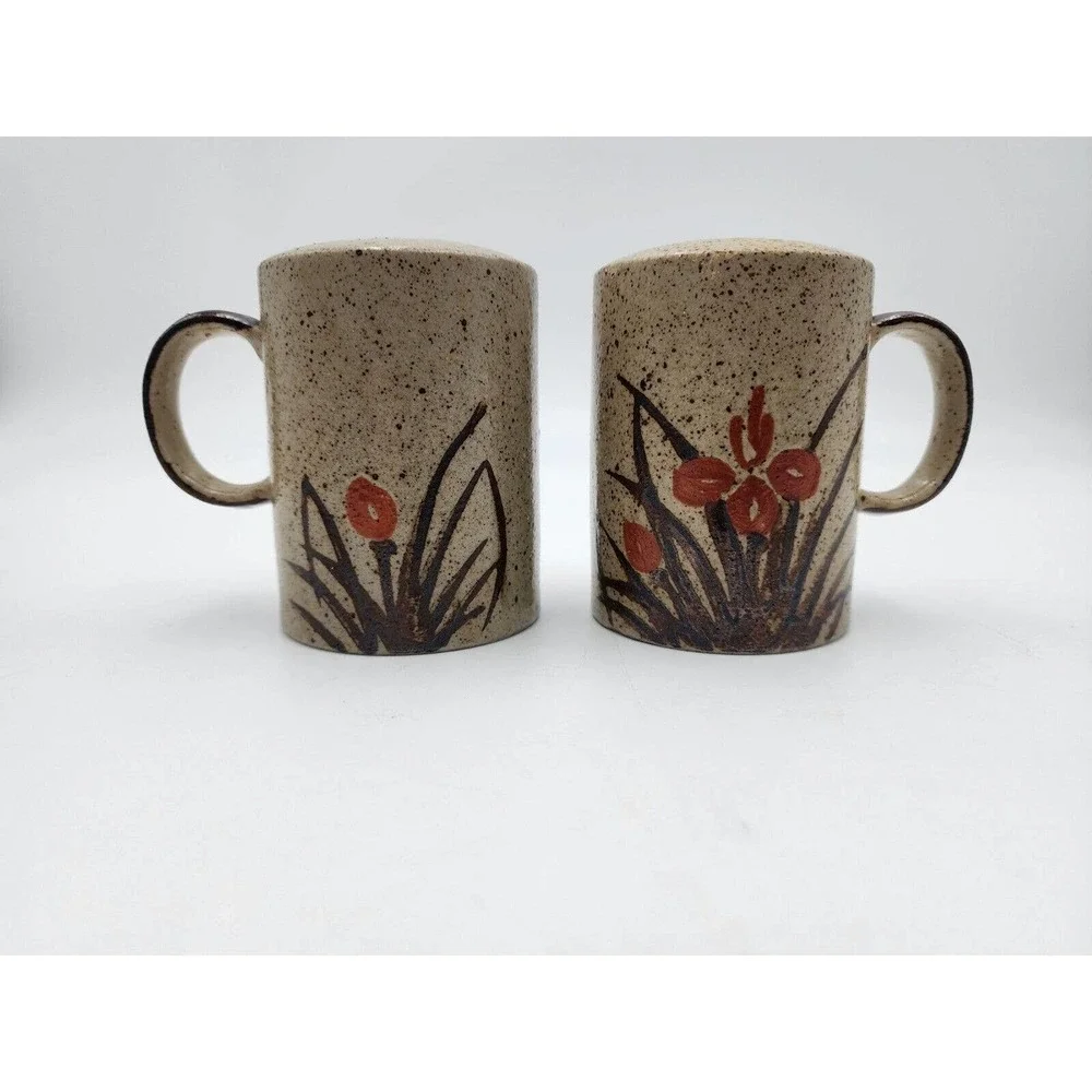 Otagiri Japan Elegant Wheat Pattern Salt Pepper Shaker Set Hand Crafted Vintage